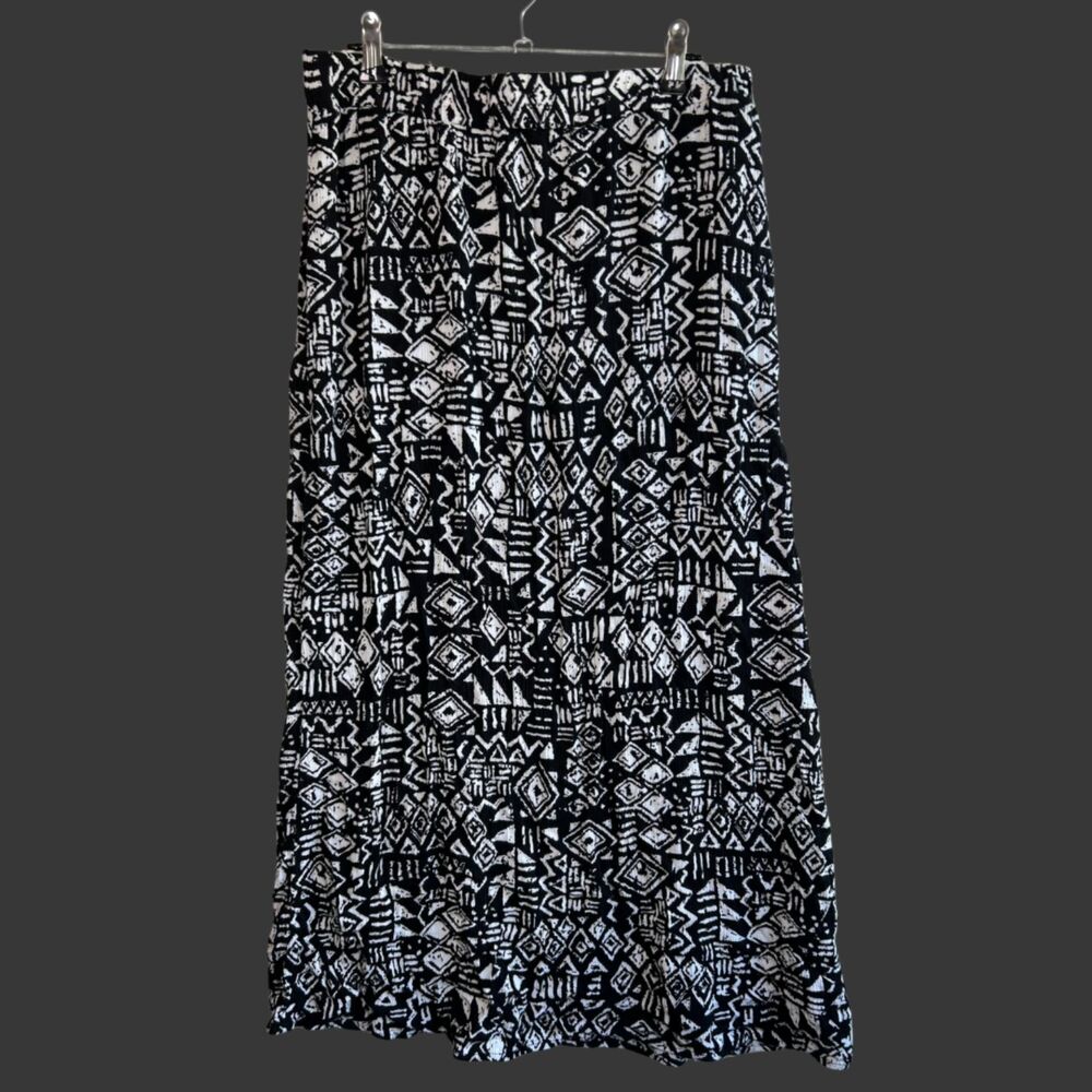 Vintage Y2K Donna Moore Geometric Maxi Skirt
